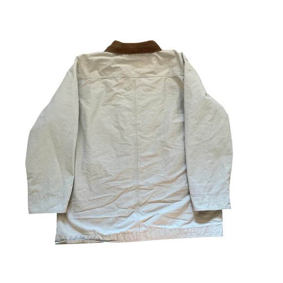 L.L. Bean Vintage Beige Barn Jacket/Chore Coat Wildlife Print Lining Corduroy XL - Picture 4 of 16